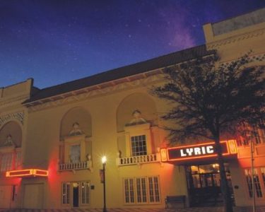 exterior of the lyric theatre in downtown stuart