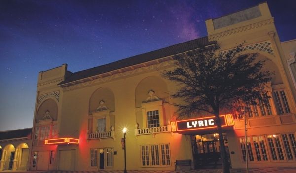 exterior of the lyric theatre in downtown stuart