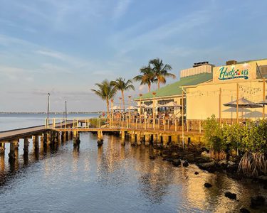 exterior of hudsons on the river