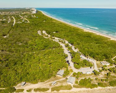 aerial of fort pierce inlet state park