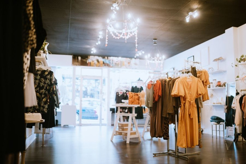 interior of a boutique in downtown stuart