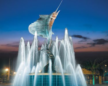 sailfish fountain in downtown stuart florida