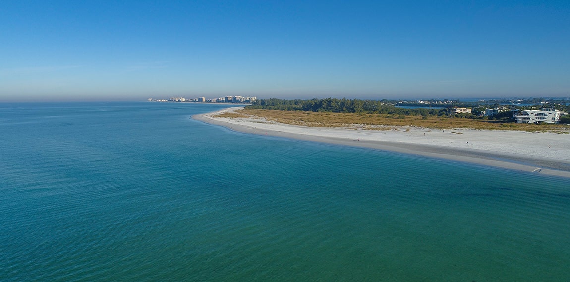 ocean and beach at lido key