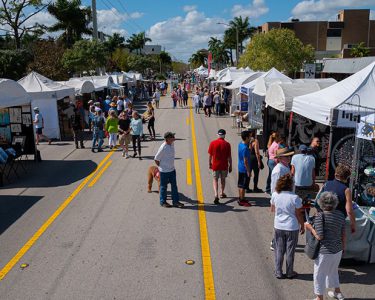 street booths at stuart crafts festival