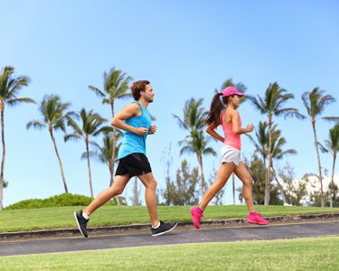 two runners in the marathon of the treasure coast