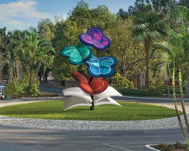 storie roundabout entrance