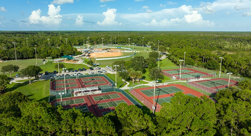 aerial of halpatioke park