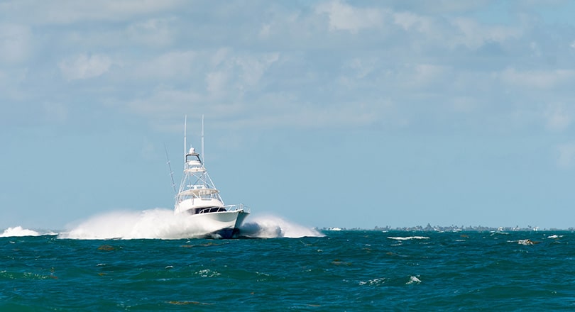 boating on the ocean near martin county on the treasure coast