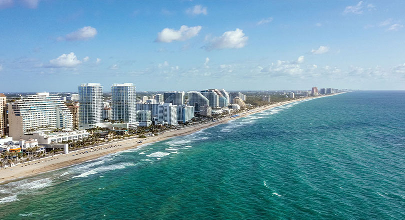 aerial of Fort Lauderdale Beach