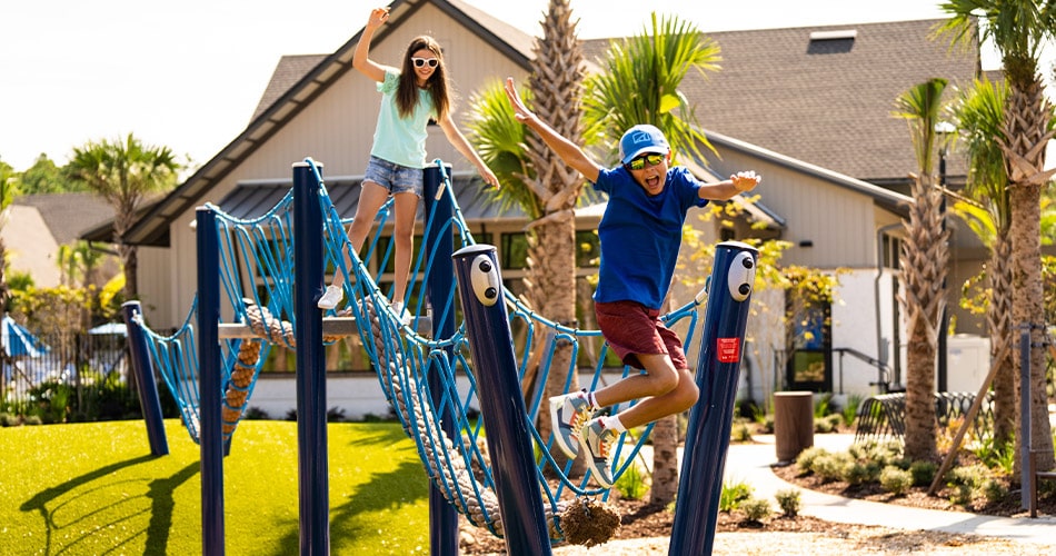 playground with children playing