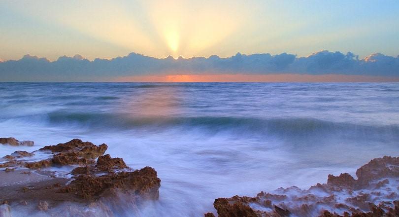 Stuart beach at sunrise