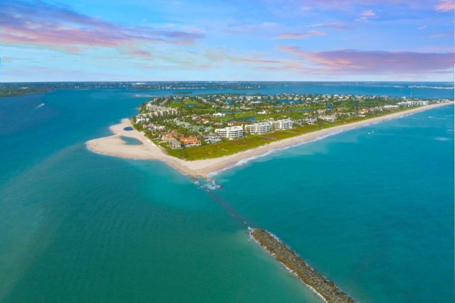 aerial of island