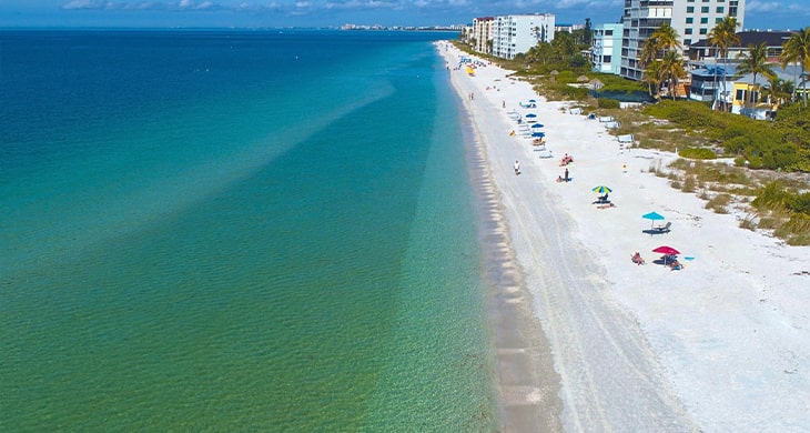 shoreline over Estero