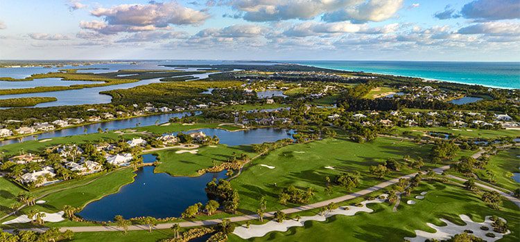 Orchid Island Ocean to River Aerial