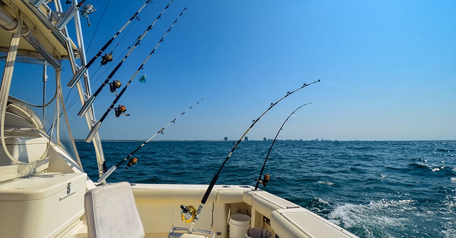 Boating in the open ocean