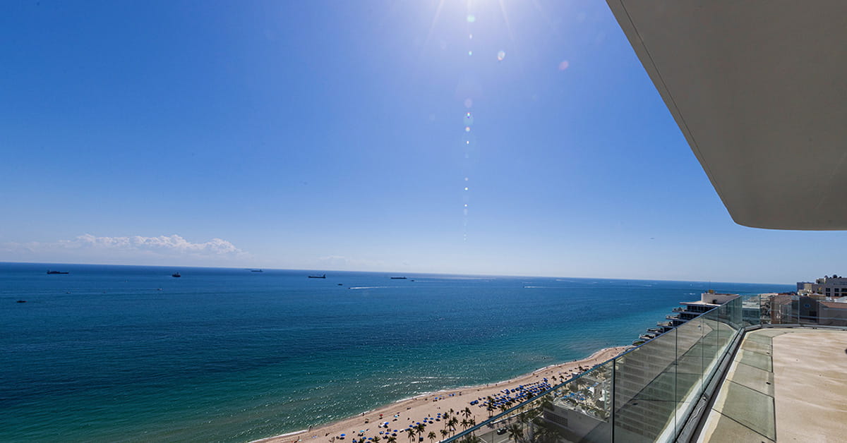 Selene Oceanfront Penthouse Terrace View