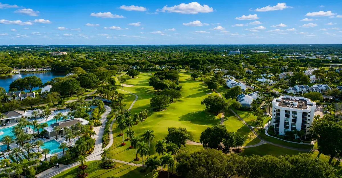 Boca West Florida Aerial